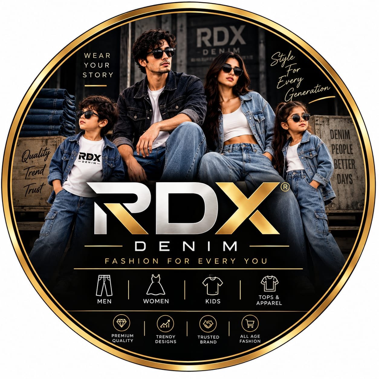 RDX Girls Denim Jeans